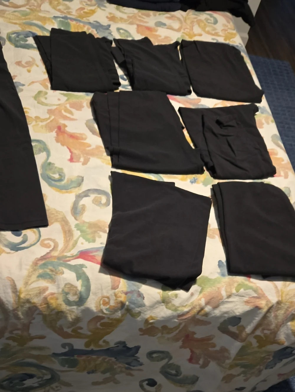 J Crew Black Women's Leggings - Comfortable Active Bottoms 8 Pair